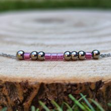 Nemesacél morze bokalánc