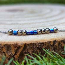 Nemesacél morze bokalánc