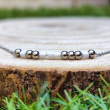 Nemesacél morze bokalánc