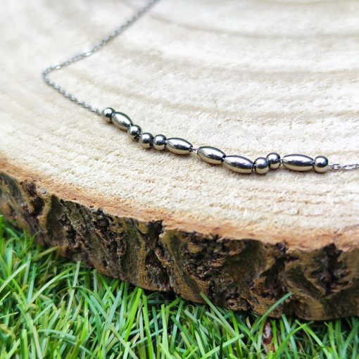 Nemesacél morze bokalánc