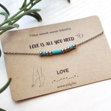 Nemesacél morze bokalánc