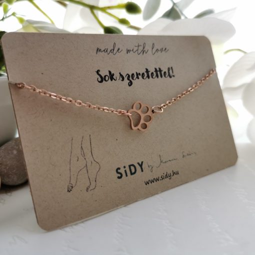 Rosegold tappancs nemesacél bokalánc
