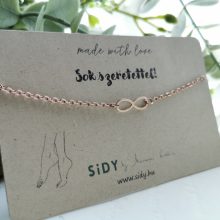 Rosegold végtelen nemesacél bokalánc