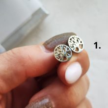 Életfa nemesacél fülbevaló