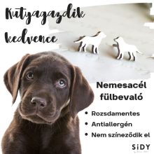 Kutya nemesacél fülbevaló
