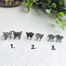 Pillangó nemesacél fülbevaló