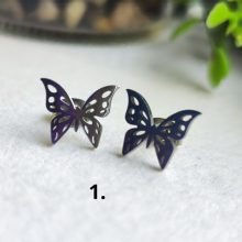 Pillangó nemesacél fülbevaló