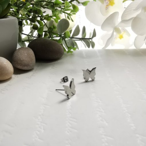 Pillangó nemesacél fülbevaló