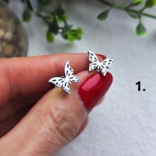 Pillangó nemesacél fülbevaló