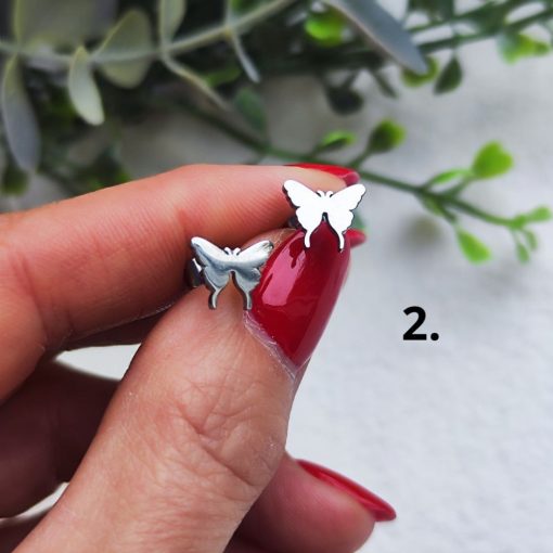 Pillangó nemesacél fülbevaló