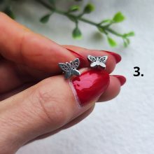 Pillangó nemesacél fülbevaló