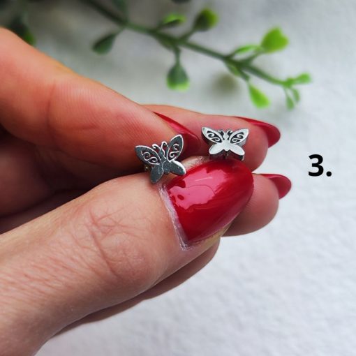 Pillangó nemesacél fülbevaló