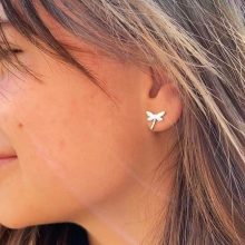 Szitakötő nemesacél fülbevaló