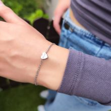 Kicsi szív gravírozható karkötő