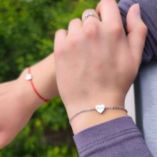 Kicsi szív gravírozható karkötő