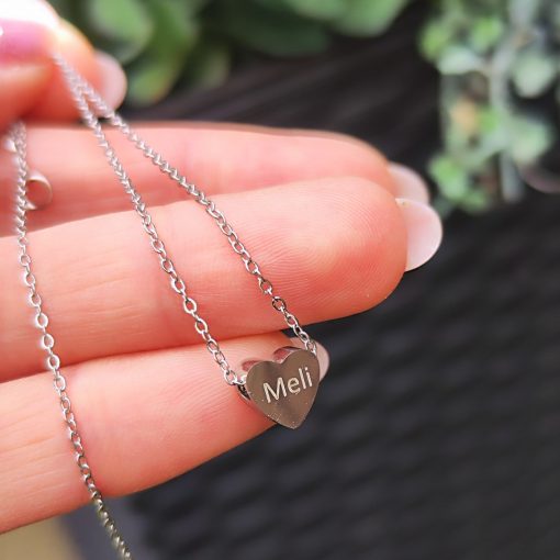 Kicsi szív gravírozható karkötő