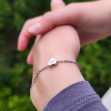 Kicsi szív gravírozható karkötő