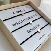 Gumizsinór karkötő szett (3 db-os)