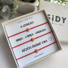 Gumizsinór karkötő szett (3 db-os)