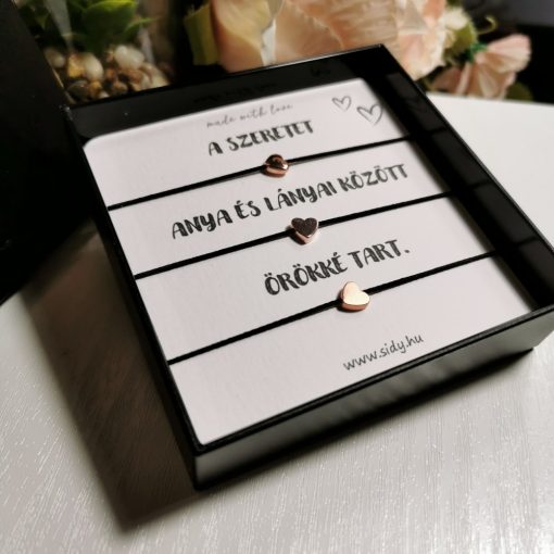 Gumizsinór karkötő szett (3 db-os)