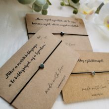 Gumizsinór karkötő hematit szív gyönggyel