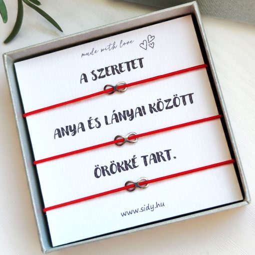 Végtelen karkötő szett díszdobozban