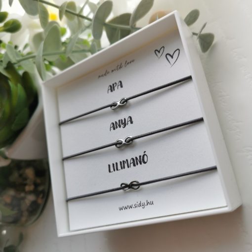 Végtelen karkötő szett díszdobozban