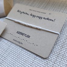 Ezüst színű morze karkötő