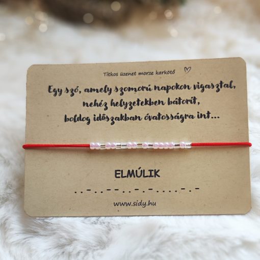 Idézetes karkötő titkos üzenettel