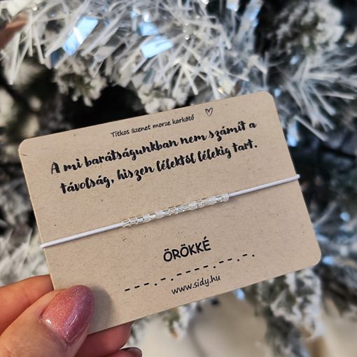 Örökké barátok karkötő idézettel