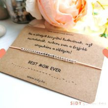 Best mom ever morze karkötő