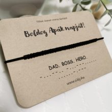 Matt fekete morze karkötő