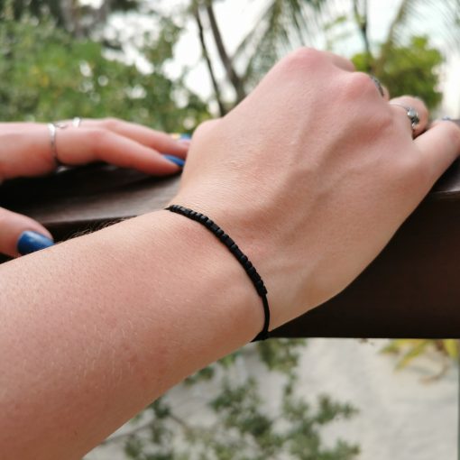 Matt fekete morze karkötő