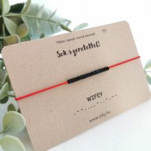 Matt fekete morze karkötő