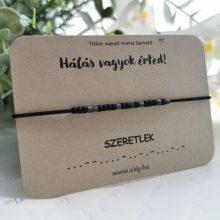 Szeretlek morze karkötő