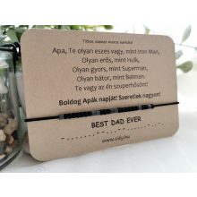 Best dad ever morze karkötő