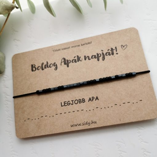 Legjobb apa morze karkötő