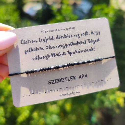 Apák napi karkötő
