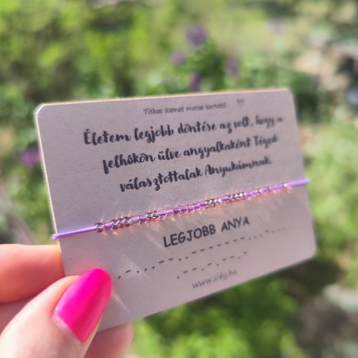 Legjobb anya karkötő morze gyöngyökkel