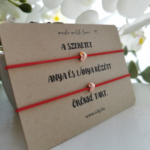 Páros szív karkötő szett