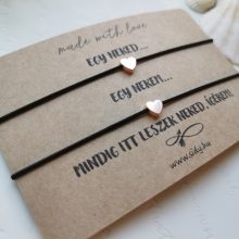 Páros szív karkötő szett