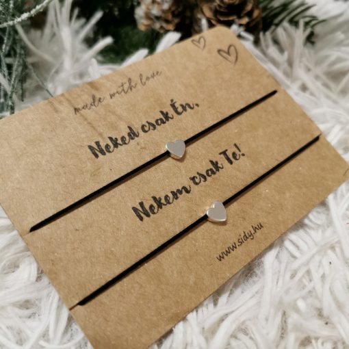 Páros szív karkötő szett