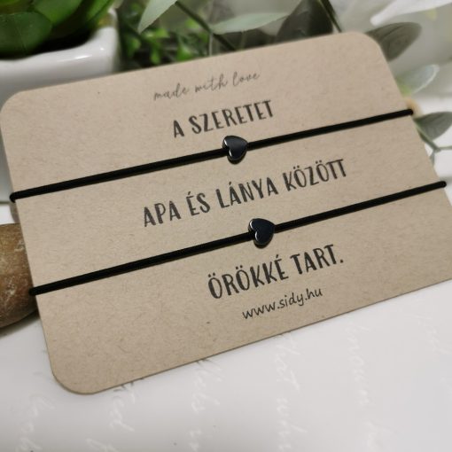 Páros szív karkötő szett