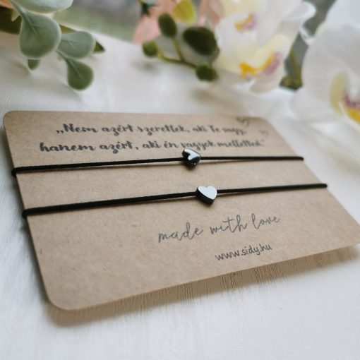 Páros szív karkötő szett