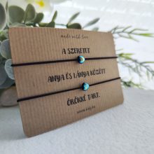 Szivárványos szív páros karkötő szett