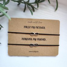 Végtelen páros karkötő gumizsinórral