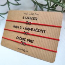 Hármas végtelen gumizsinór karkötő szett