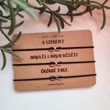 Hármas végtelen gumizsinór karkötő szett