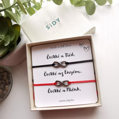 Nemesacél végtelen zsinór karkötő