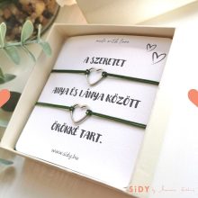 Zsinór karkötő szett díszdobozban